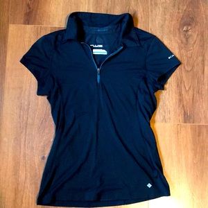 Columbia ladies soft lightweight zip polo